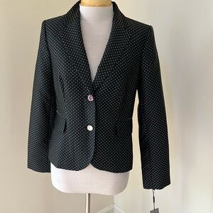 New! Karl Lagerfield SZ 6, polka dot blazer jacket.
